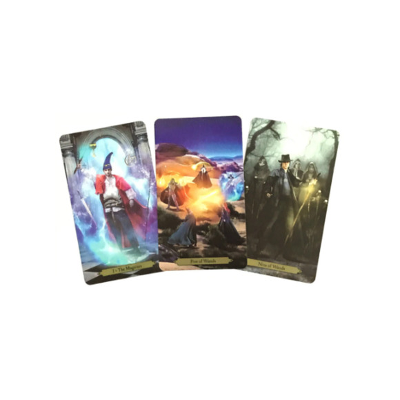 Wizards Barbara Moore Mini Tarot Card Deck & and QR Guidebook New-Sealed Package - Picture 4 of 4